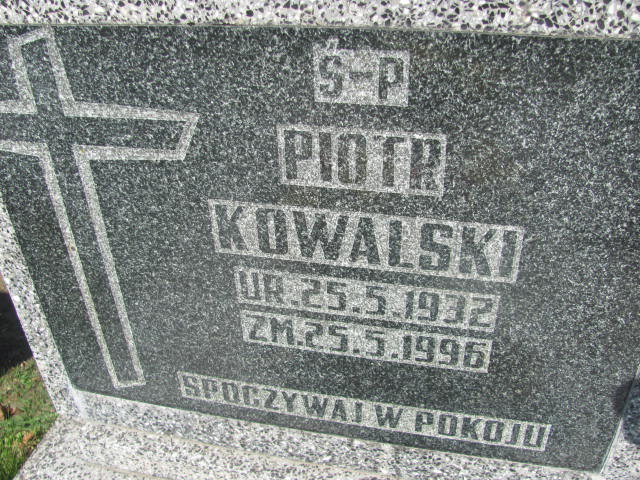Piotr Kowalski 1932 Kotowice - Grobonet - Wyszukiwarka osób pochowanych