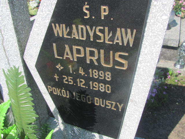 Władysław Laprus 1898 Kotowice - Grobonet - Wyszukiwarka osób pochowanych